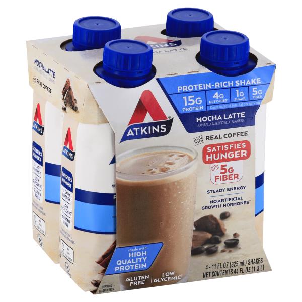 Atkins Protein Shakes, Iced Coffee, Mocha Latte | Publix Super Markets