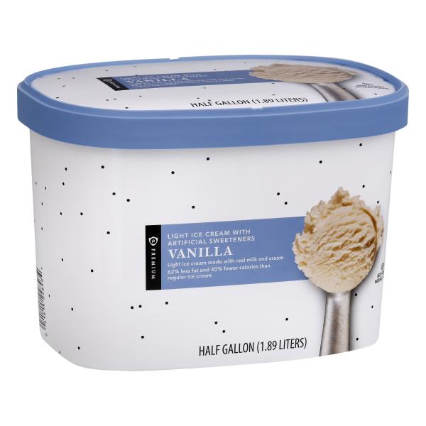 Publix Premium no-sugar-added, light vanilla ice cream