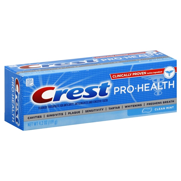 active ingredient in crest pro health toothpaste