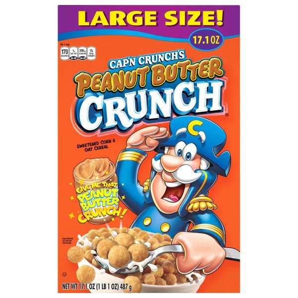 Cap'n Crunch's Cereal, Peanut Butter Crunch, Large Size | Publix Super ...