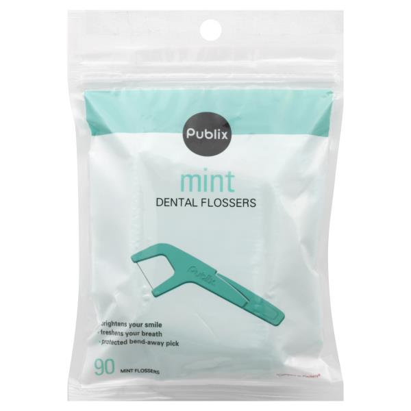 Publix Dental Flossers, Mint