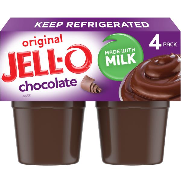 Jell O Pudding Snacks, Original, Chocolate Flavor