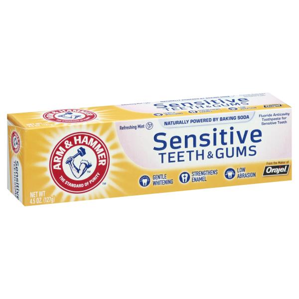 arm and hammer toothpaste sensitive teeth and gums