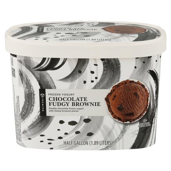 Publix Premium Frozen Yogurt Chocolate Fudgy Brownie Publix Super Markets 0802