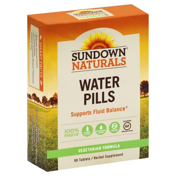 Sundown Naturals Water Pills Tablets