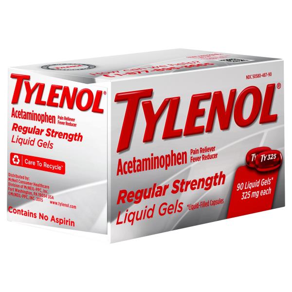 tylenol liquid gel for toothache