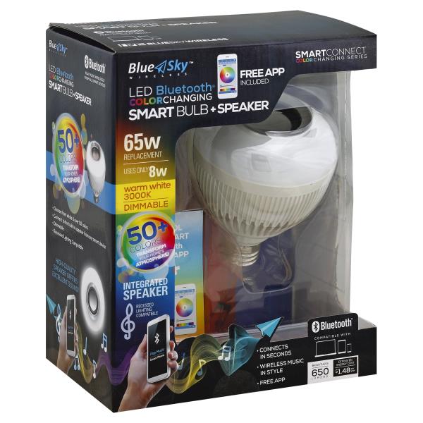 Blue Sky Smart Connect Color Changing Series Light Bulb Speaker Blue Sky Smart Connect Color Changing Series Light Bulb Speaker Led Bluetooth