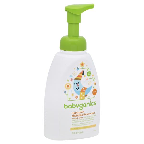 babyganics night time shampoo and body wash