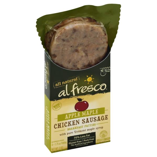 Al Fresco Chicken Breakfast Sausage Patties, Apple Maple | Publix Super