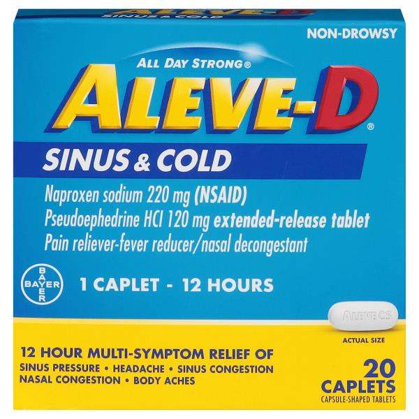 Aleve D Sinus & Cold, Caplets | Publix Super Markets