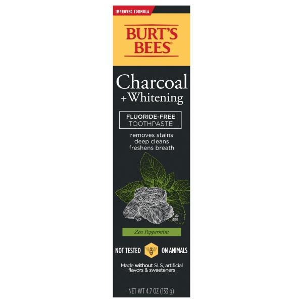 burt's bees charcoal fluoride free toothpaste