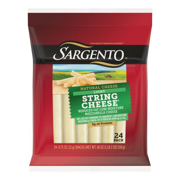 Sargento String Cheese, Mozzarella, Light | Publix Super Markets