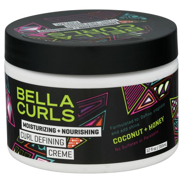 Bella Curls Curl Defining Creme, Moisturizing + Nourishing, Coconut