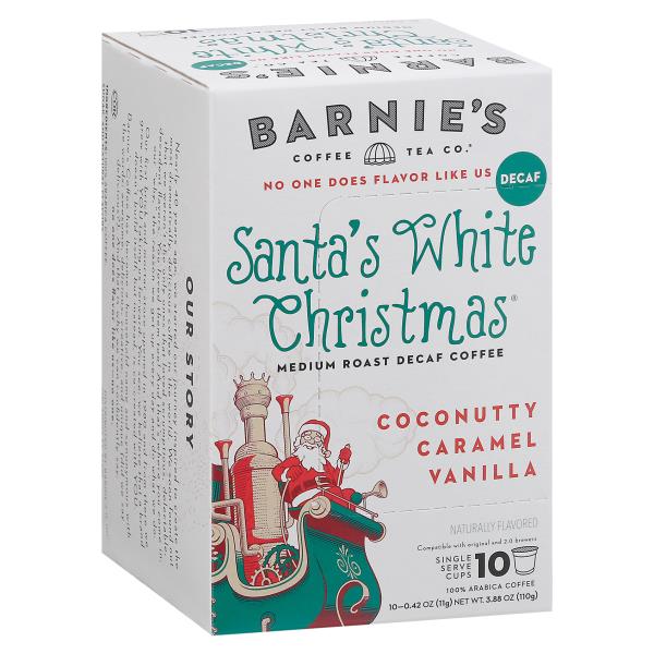 barnies santa white christmas