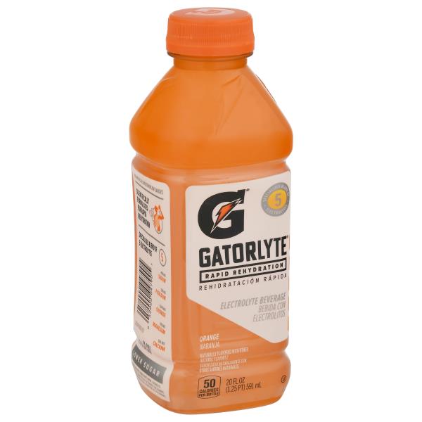 Gatorade Gatorlyte Rapid Rehydration Electrolyte Beverage Orange 20 Fl ...