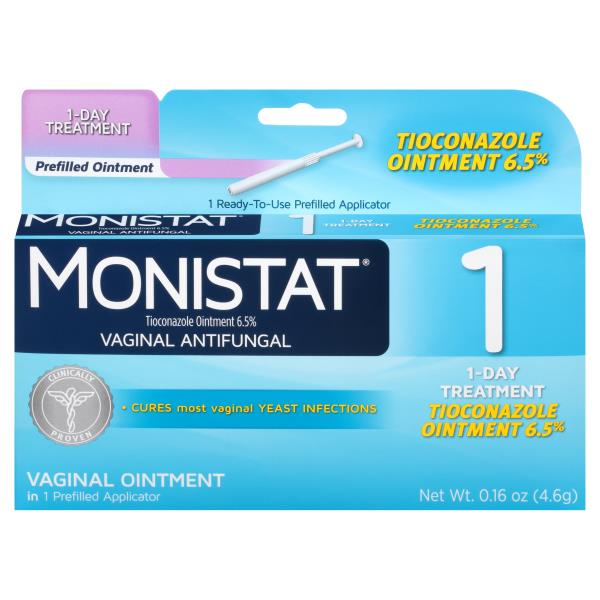 Monistat 1 Vaginal Antifungal, 1 Day Treatment, Prefilled Applicator