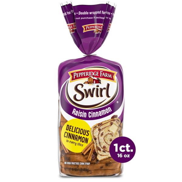 Pepperidge Farm® Swirl Raisin Cinnamon Swirl Bread Publix Super Markets