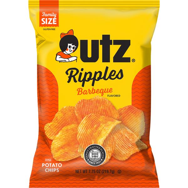 Utz Potato Chips, Barbeque Flavored, Family Size : Publix.com