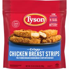 TYSON Fully Cooked Crispy Chicken Strips (Frozen) : Publix.com