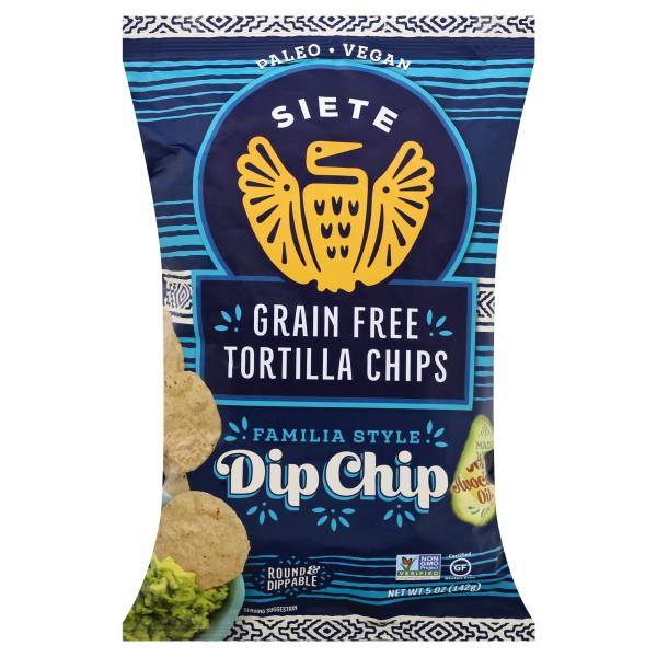 Siete Tortilla Chips, Grain Free, Dip Chip, Familia Style | Publix ...