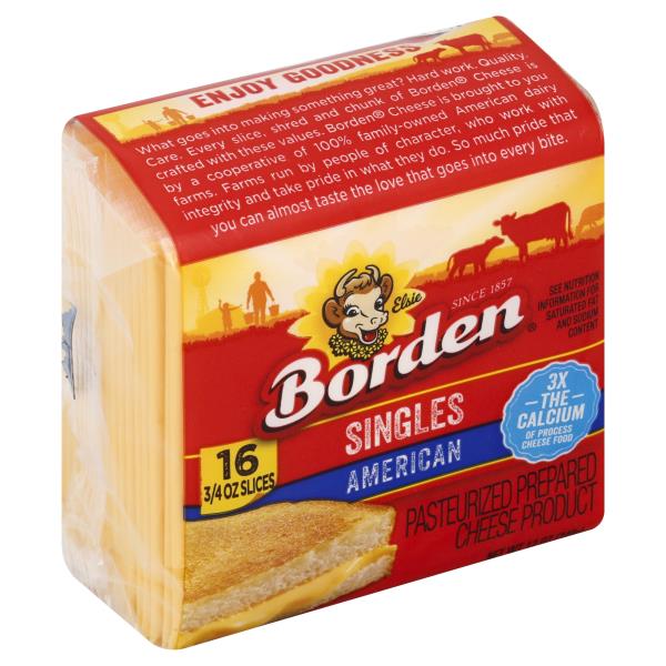 Borden Cheese Slices, American, Singles | Publix Super Markets