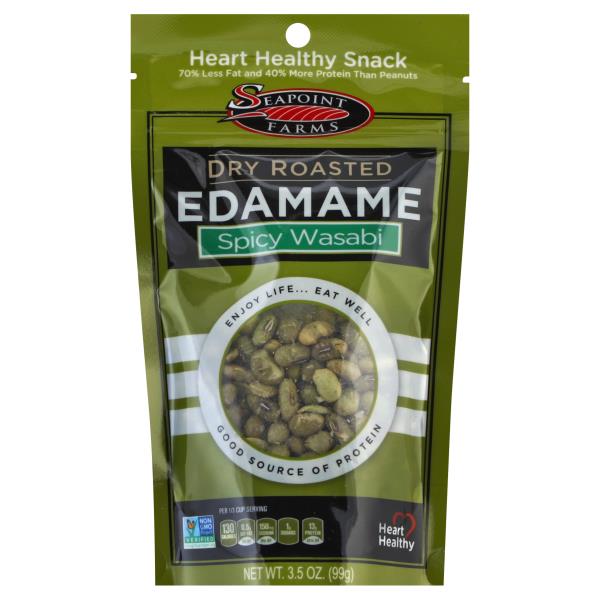 Seapoint Farms Edamame, Dry Roasted, Spicy Wasabi | Publix Super Markets