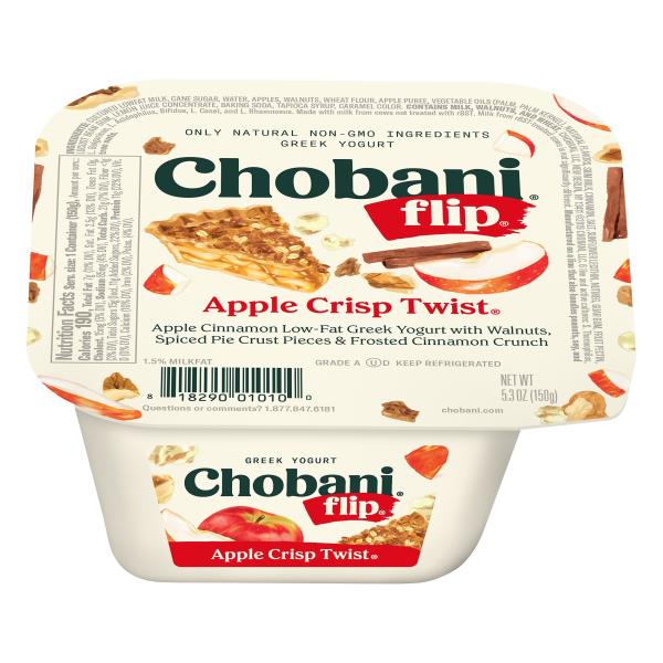 Chobani Flip Yogurt, Greek, Low-Fat, Apple Crisp Twist : Publix.com