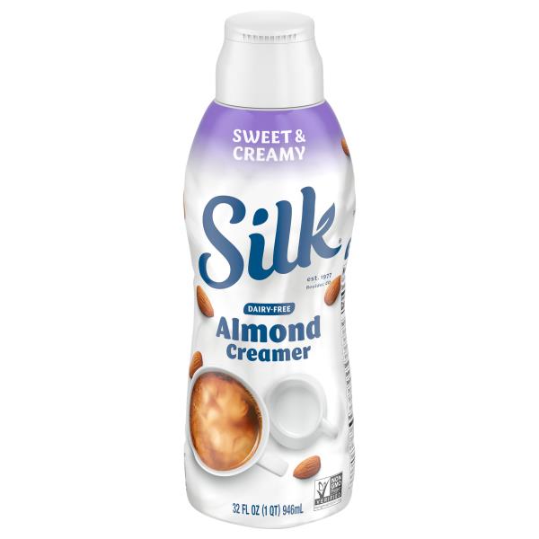 Silk almond creamer dairy free sweet creamy publix super markets