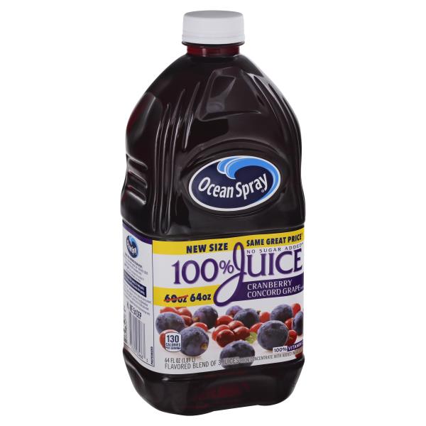 Ocean Spray 100% Juice, Cranberry Concord Grape Flavor : Publix.com