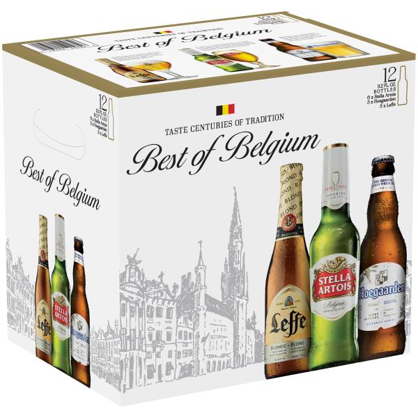 Stella Artois Hoegaarden Leffe Best of Belgium Beer Tasting Serving Paddle NewFS 