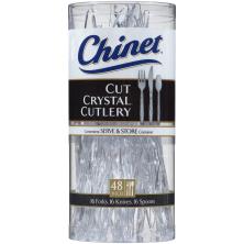 cutlery chinet crystal cut tableware utensils cups plates paper