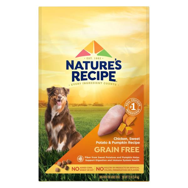 nature recipe dog food chicken sweet potato