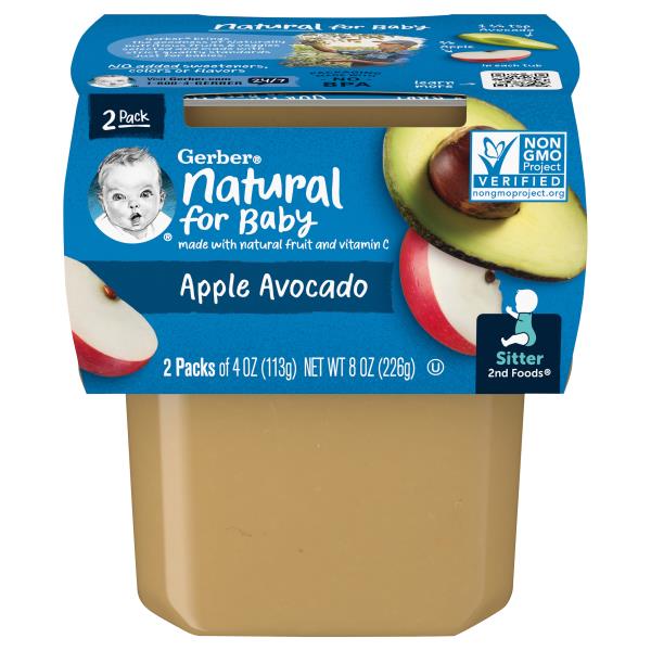 Gerber 2nd Foods Apple Avocado, 2 Pack | Publix Super Markets