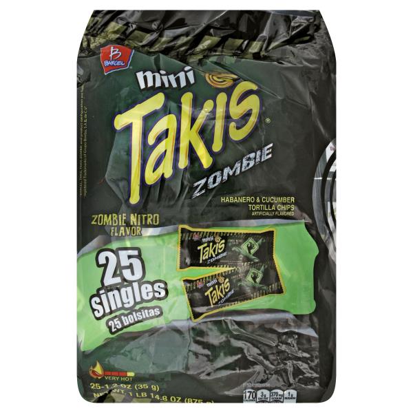 See if Barcel Takis, Minis, Zombie Nitro Flavor, Very Hot complies with a L...